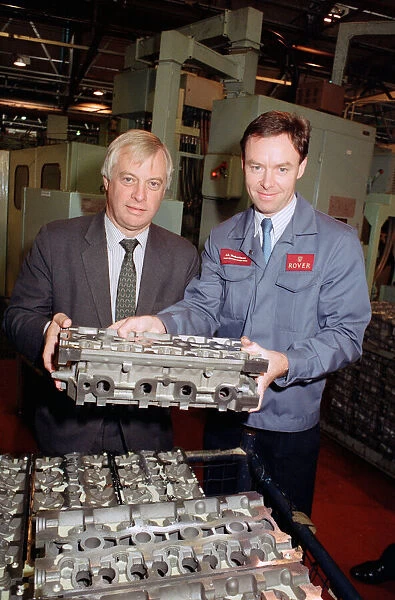 Secretary of State for the Environment Chris Patten MP visits the Rover Plant at