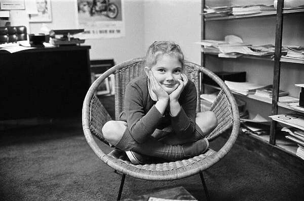 Seven year old child actress Drew Barrymore, the young star of the film E. T