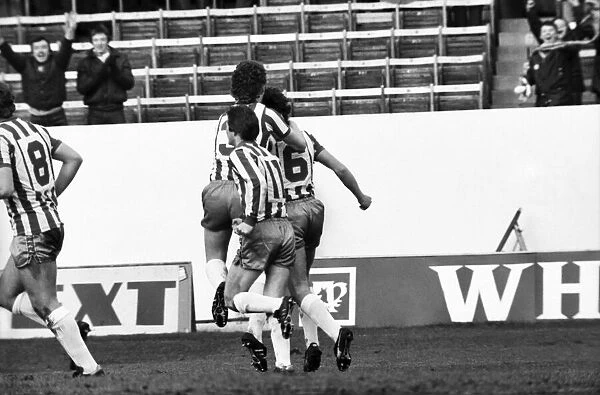 sheffield wednesday 2 v. Swansea 0. Division Two Football. Februay 1981 MF01-35-007