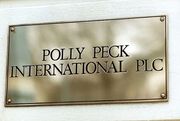 Sign for Polly Peck International Plc, the multi-trading company whose ex managing
