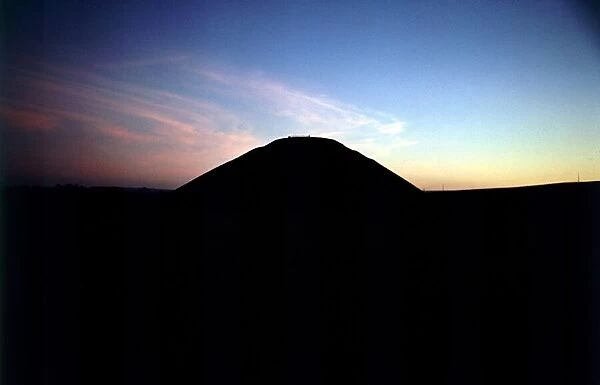 Silbury Hill in Wiltshire Sunrise Dawn Shadows