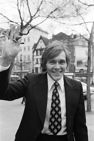 Singer Billy Fury pictured in London today after his discharge from bankruptcy