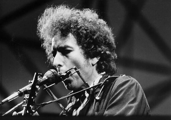 Singer Bob Dylan in concert at St Jamess Park, Newcastle Thursday 5th July 1984