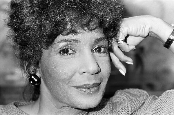 Singer Shirley Bassey at The Dorchester Hotel in London. 1982