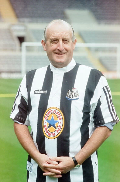 Sir John Hall, chairman of Newcastle United, at St James Park, Newcastle
