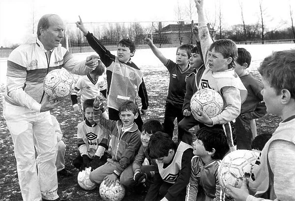 Soccer hero Bobby Charlton praised the enthusiasm of 50 youngsters eager to learn