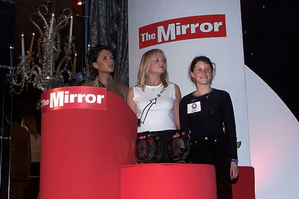 The Spice Girls with Josie Russell May 1999 at the Mirror Pride of Britain Awards