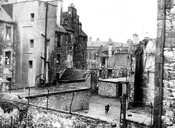St Andrews Street - back view, Leith, Edinburgh June 1949