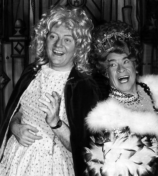 Stanley Baxter (right) stars as a pantomime dame at the Kings Theatre, Glasgow, Scotland