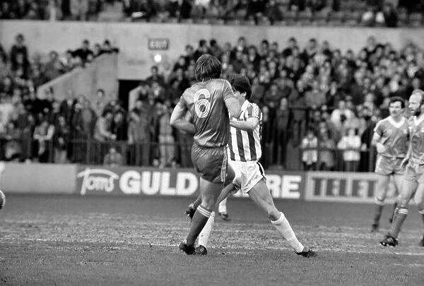 Stoke City 0 v. Birmingham City 0. Division One Football. March 1981 MF02-10-009