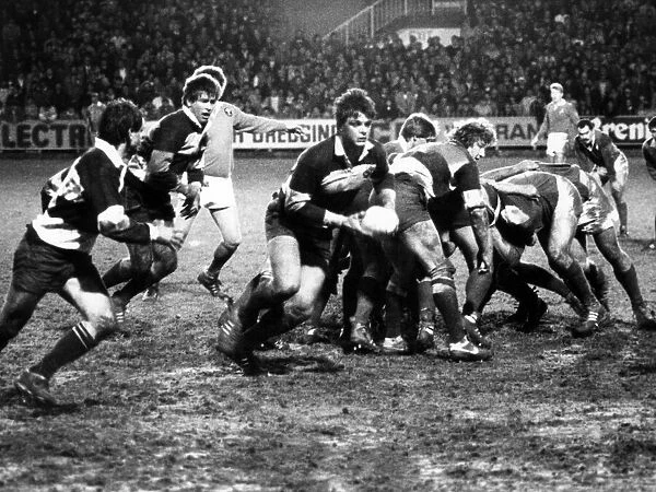 Stuart Russell, London Welsh Rugby Player, in action, Circa 1987