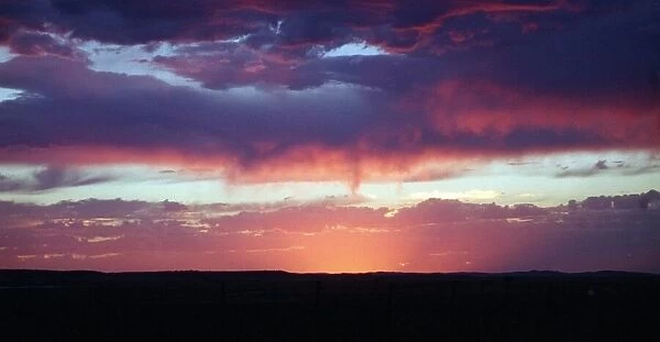 Sunset over Montana USA July 1999