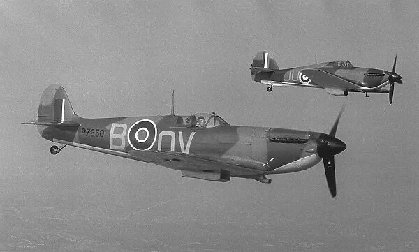 Supermarine Spitfire and Hawker Hurricane Aircraft May 1978 of the Battle of