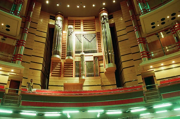 Symphony Hall, The ICC, Birmingham, 22nd March 1991. Construction nearing Completion