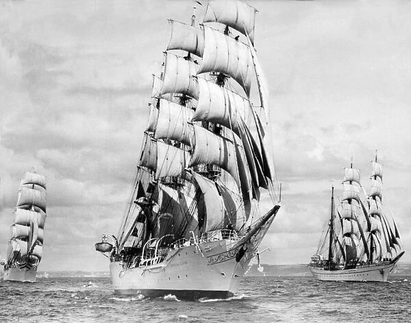The Tall Ships Race, Plymouth, England, 1970. Picture shows the Norwegian