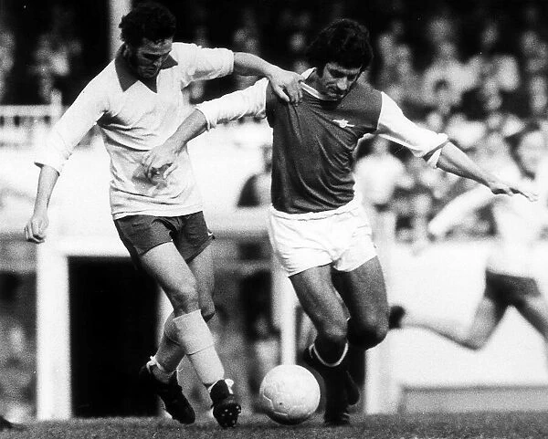 Terry Paine Sept 1972 of Southampton and Frank McLintock of Arsenal Arsenal v
