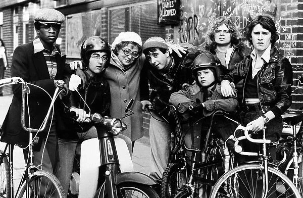 Thora Hird actress co-stars with a gang of tough youngsters in the BBC-TV comedy show