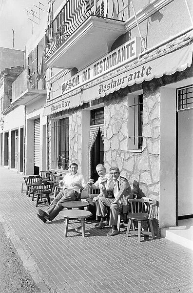 Time for a beer, Majorca, Spain, August 1971