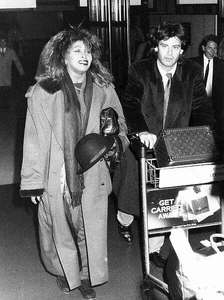 Tina Turner singer with boyfriend Erwin Bach 1988