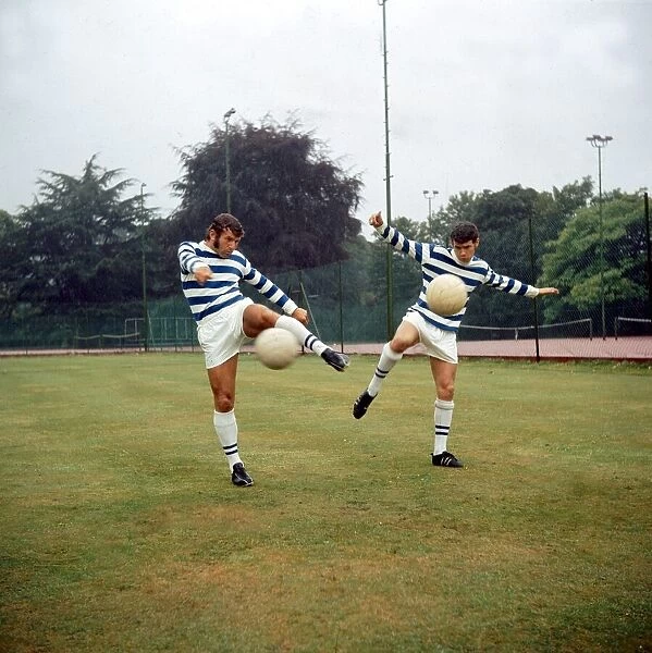 Tom Ryan (left) and Stuart Morgan (right) from Reading FC in training July