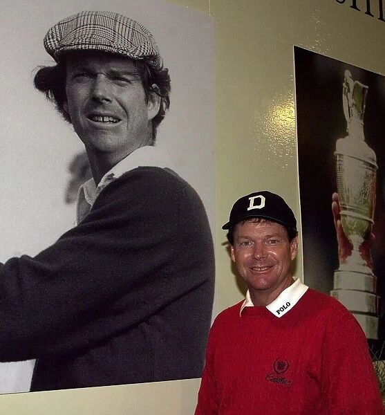 Tom Watson The Open Golf Championship 1999 Carnoustie He stands next to a picture