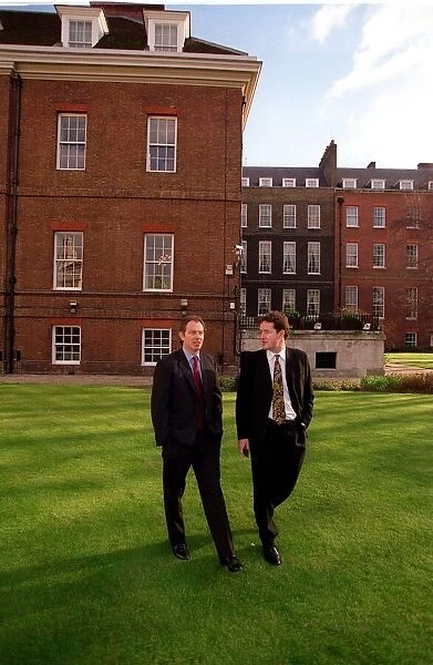 Tony Blair British Prime Minister talks to Piers Morgan