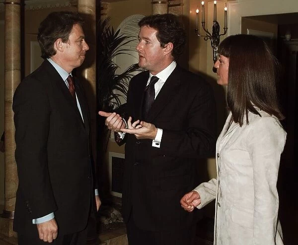 Tony Blair and Piers Morgan May 1999 at the Dorchester Hotel in London for