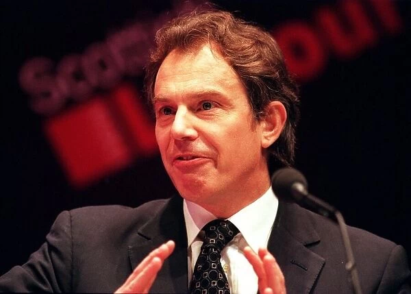 Tony Blair Prime Minister March 1999 at the Scottish Labour Party Conference