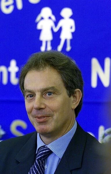 Tony Blair on a school visit during the Labour Party Conference in Brighton in September