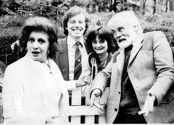 Tony Blair and wife Cherie Blair May 1983 with Pat Phoenix