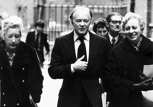 Tony Britton Actor attending the Peter Finch memorial service DBase