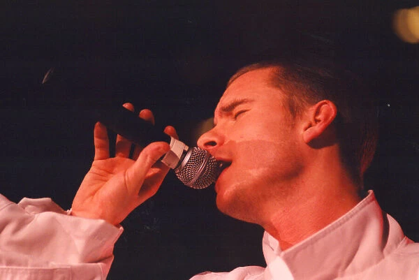 Tony Mortimer of pop group East 17 in concert at the Whitley Bay Ice Rink, June 27, 1995