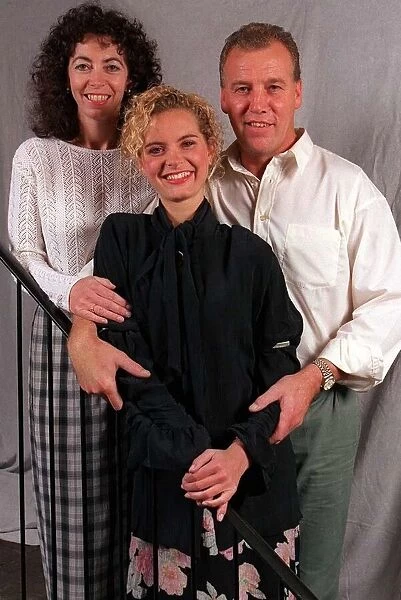 Tracy Shaw Actress who plays Maxine in Coronation Street with her parents Anne Shaw