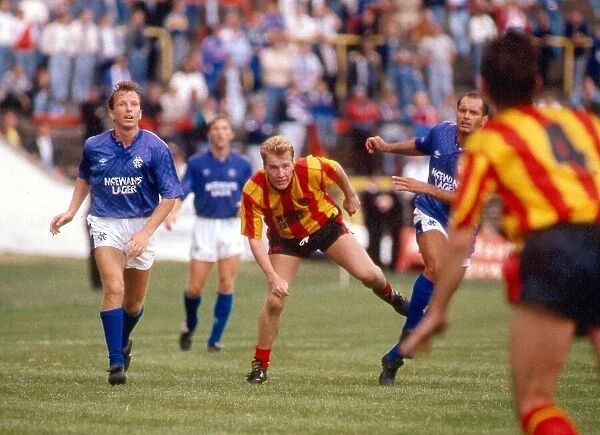 Trevor Steven in action for Rangers August 1989