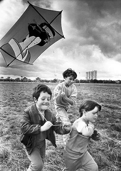 Tyneside youngsters were flying their kites when the Children