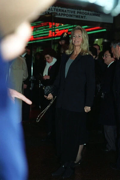 Ulrika Jonsson TV Presenter February 1994 at the film premiere of Schindlers List