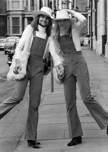 Unisex Wedding Couple, Kensington Registry Office, London 1971