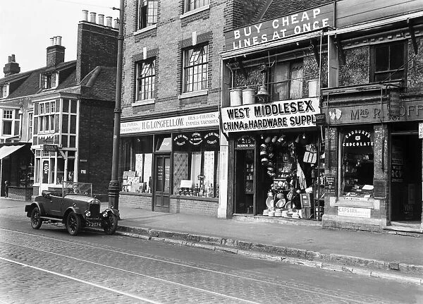 Uxbridge High Street, Greater London, circa 1929