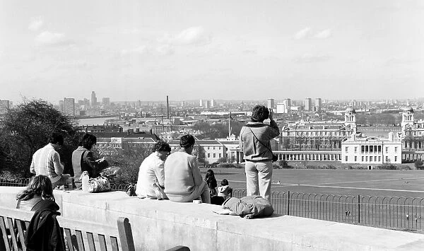 Views of Greenwich Park. 28th March 1981