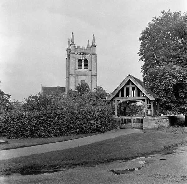 Village scenes in Leighton Bromswold, Cambridgeshire. Pictured is St Marys Church