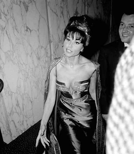 The VIPs Film Premiere September 1963 Laya Raki Actress Singer pictured arriving