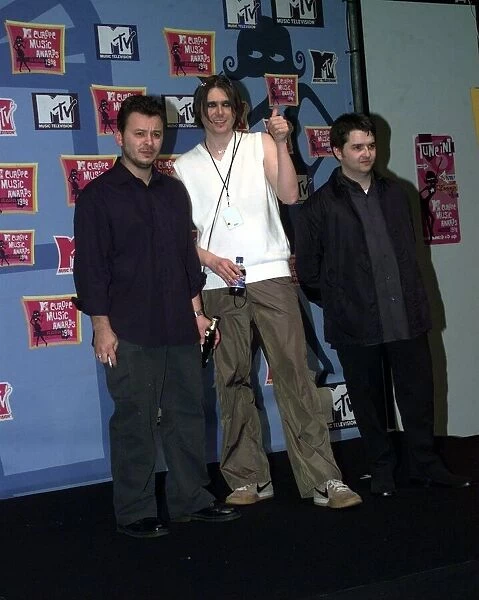 Welsh rock group Manic Street Preachers at the MTV Awards Ceremony in Milan