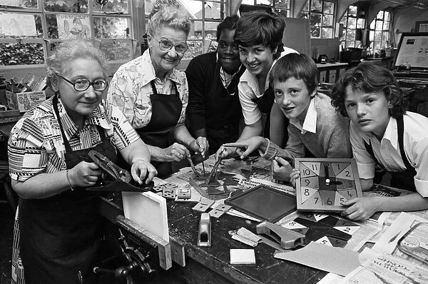 Weoley Castle residents go back to school, at Ilmington Road School. 13th July 1981