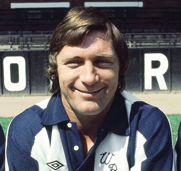 West Bromwich Albion footballer Willie Johnston poses for a portrait during a club