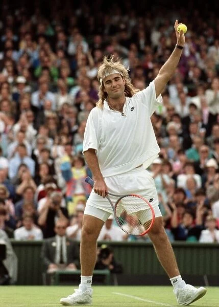 Wimbledon Tennis Championships. Andre Agassi. June 1991 91-4117-196