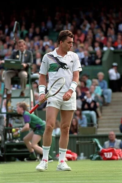 Wimbledon Tennis Championships. Ivan Lendl in action. June 1991 91-4117-149