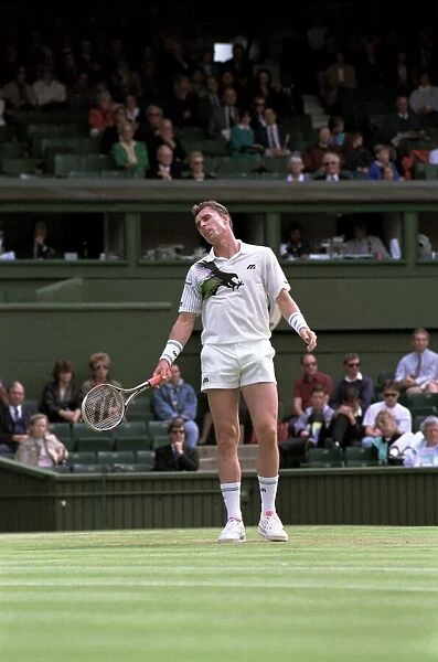 Wimbledon Tennis Championships. Ivan Lendl in action. June 1991 91-4117-157