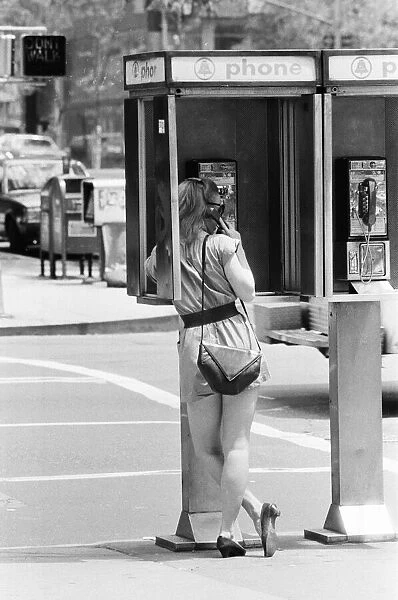 Woman on Phone, New York, USA, June 1984