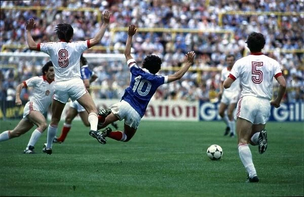 World Cup 1982 France 1 Czechoslovakia 1 Platini(10