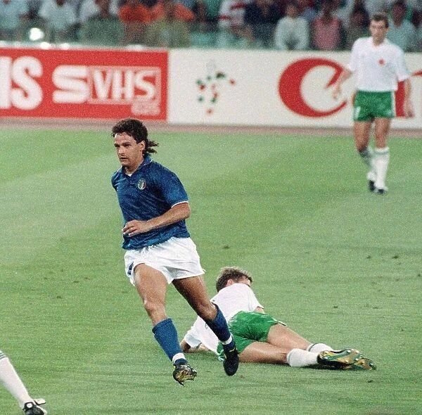 World Cup 1990 Quarter final Italy 1 Republic of Ireland 0 Italia 1 Eire 0